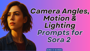 Camera Angles, Motion & Lighting Prompts for Sora 2 